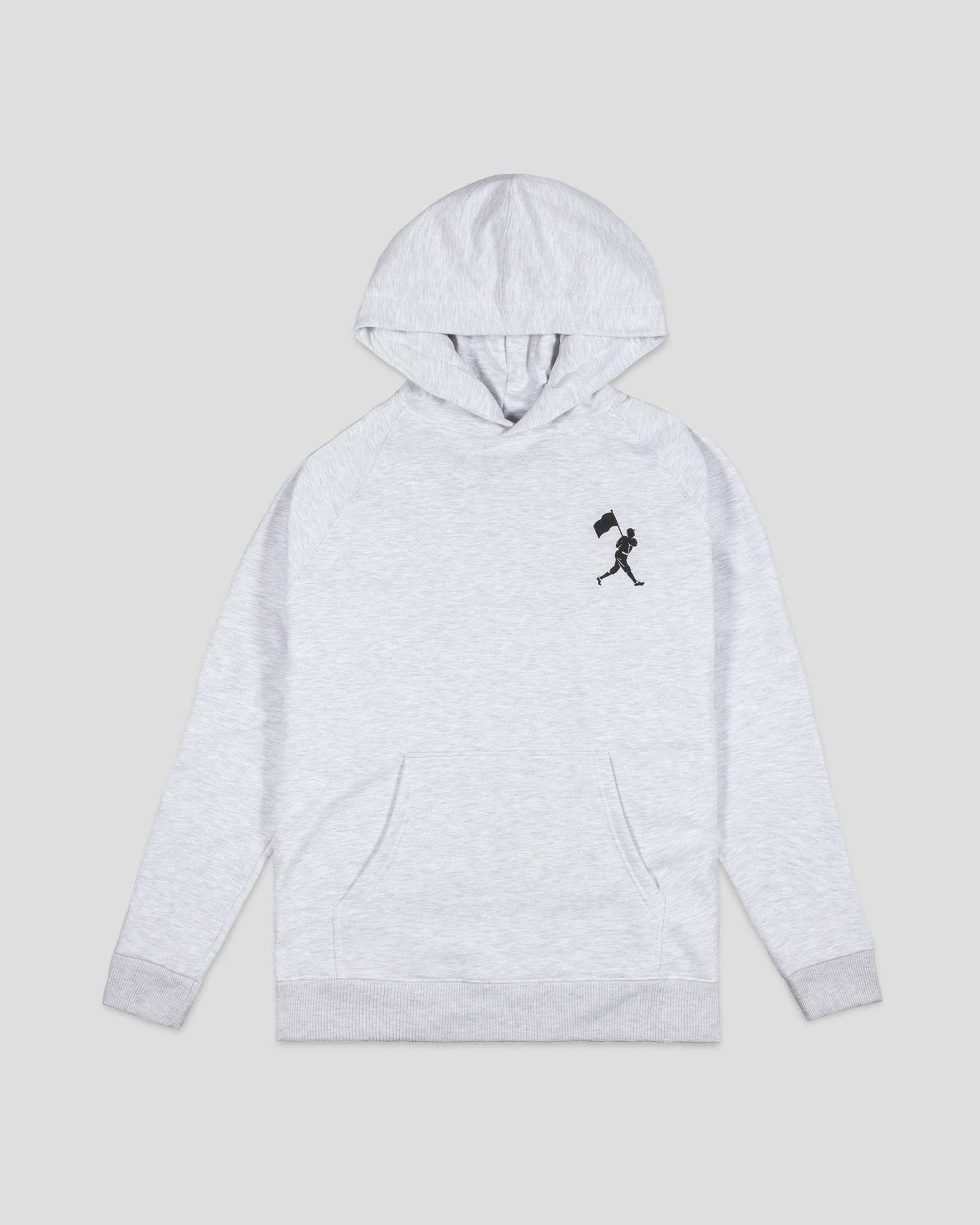 Baseballism: Branded Hoodie (Heather White) - Youth