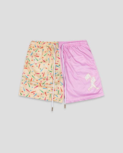 Baseballism: Batter Up Bakery Confetti Cupcake Diamond Air Mesh Shorts - Youth