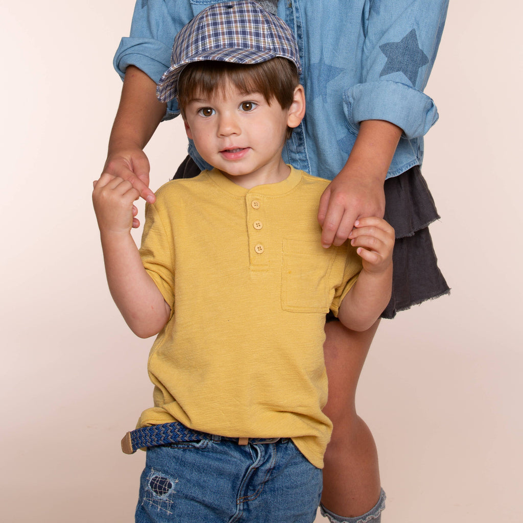 Peppercorn Kids: Kids Plaid Baseball Cap