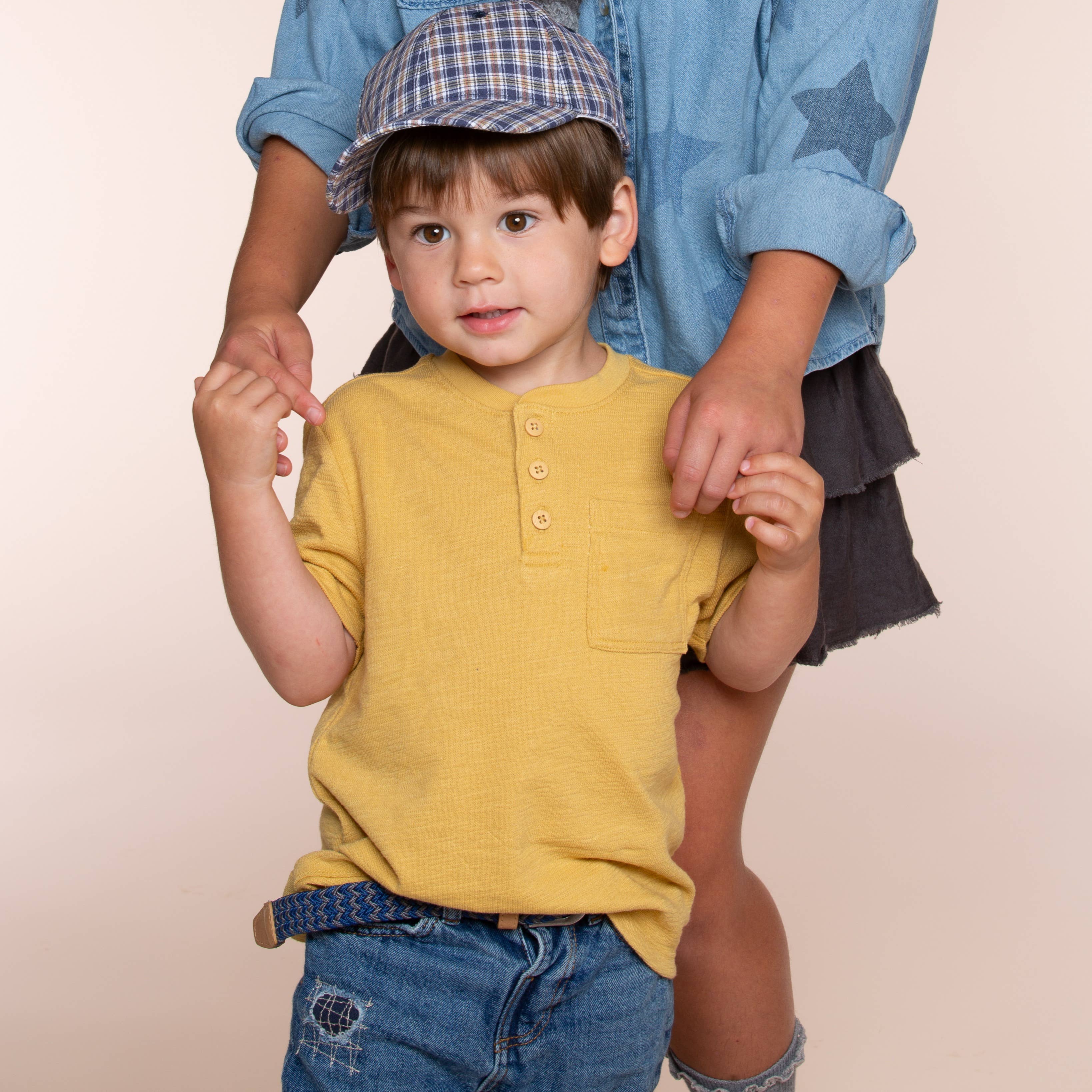 Peppercorn Kids: Kids Plaid Baseball Cap