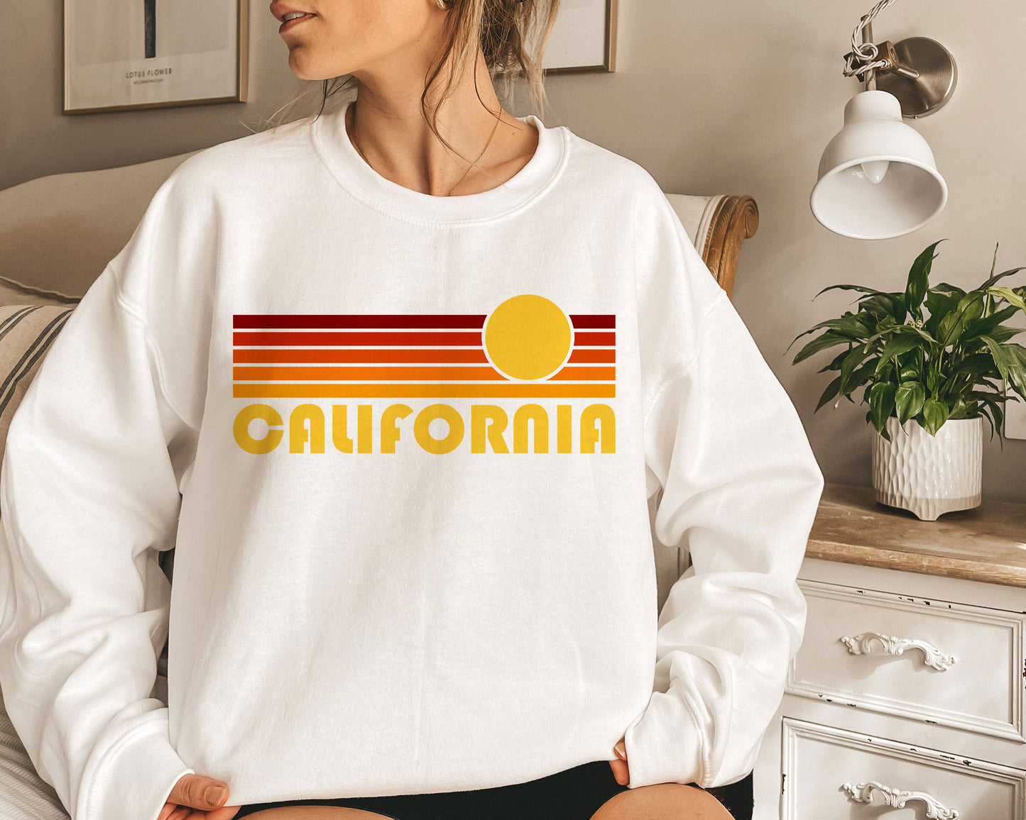 Hello Mountains: California Retro Sweatshirt