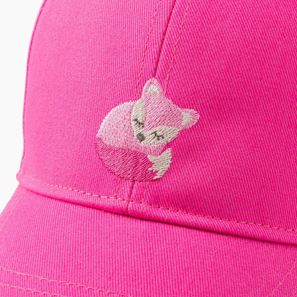 Peppercorn Kids: Kids Baseball Hat - Pink Fox