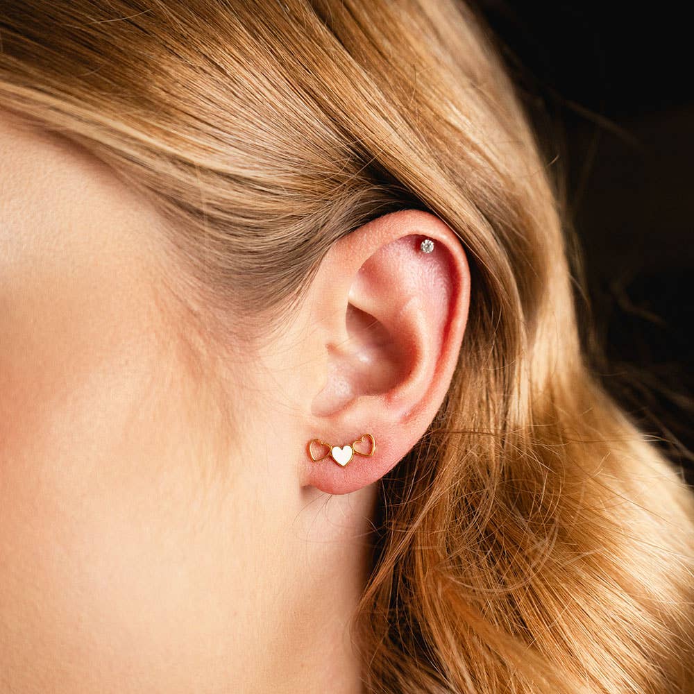 Amano Studio: Lots of Love Heart Studs