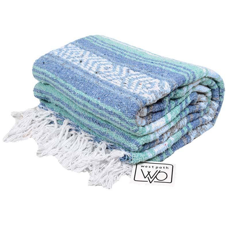 West Path: Mexican Falsa Blanket - Mint Blue Ocean