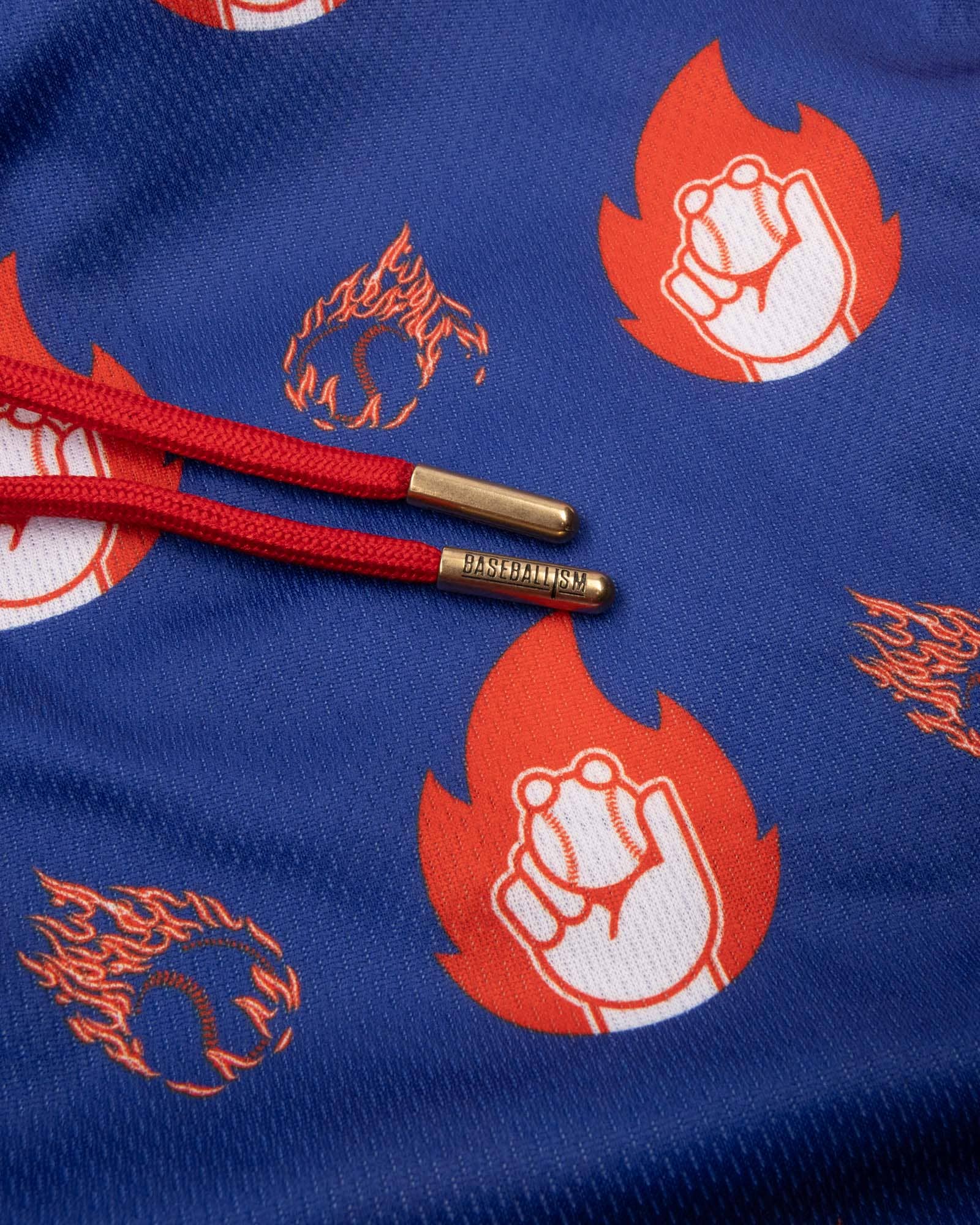 Baseballism: Flamethrower Diamond Air Mesh Shorts - Youth