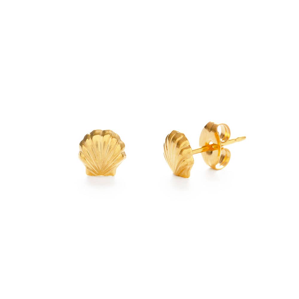 Amano Studio: Tiny Shell Stud Earrings