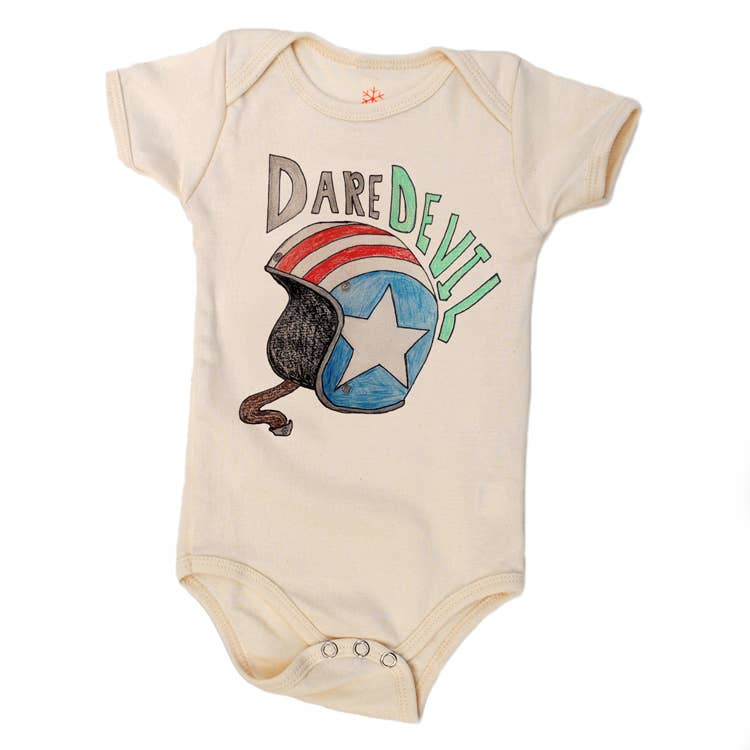 orangeheat: Dare Devil - Kids Organic Onesie