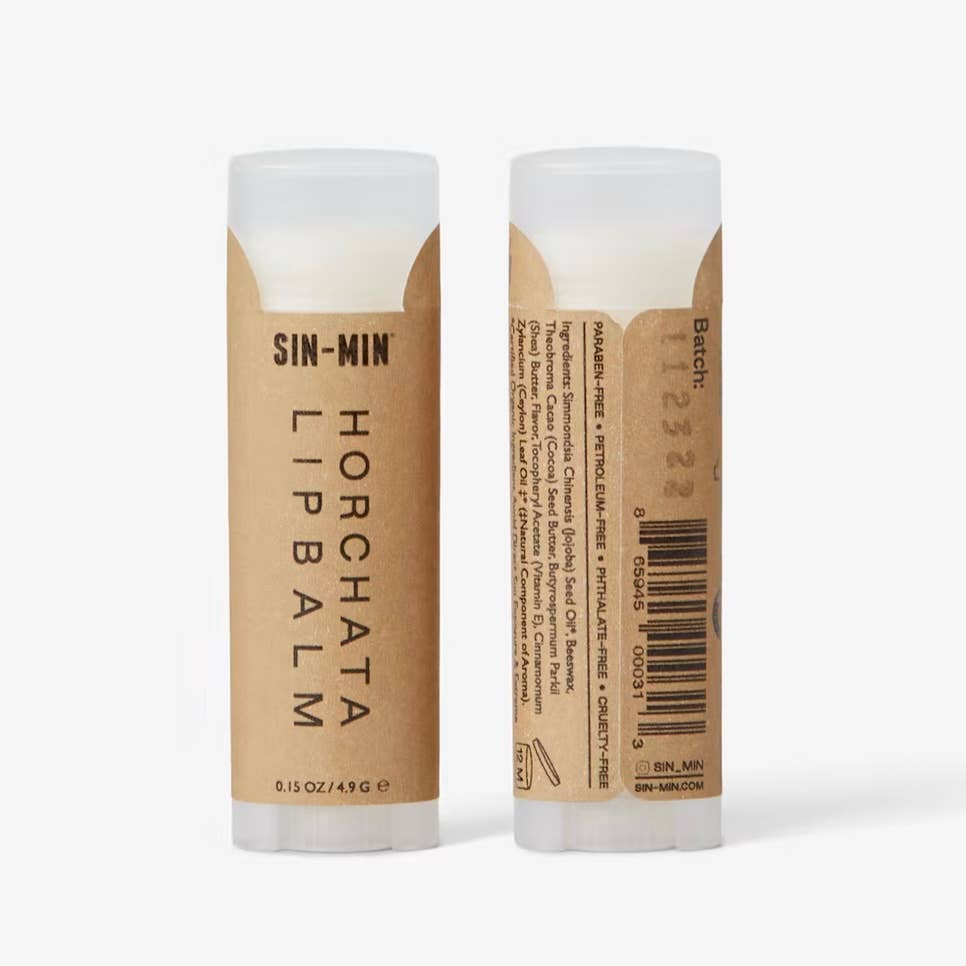 SIN-MIN Horchata Lip Balm (Sweet Cinnamon & Vanilla Lip Balm)