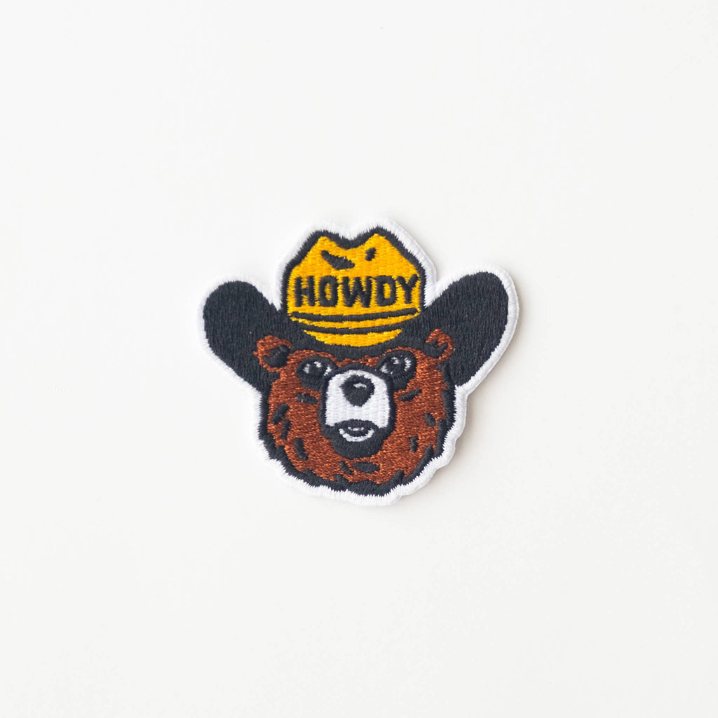Union Made: Howdy the Bear Embroidered Iron on Patch