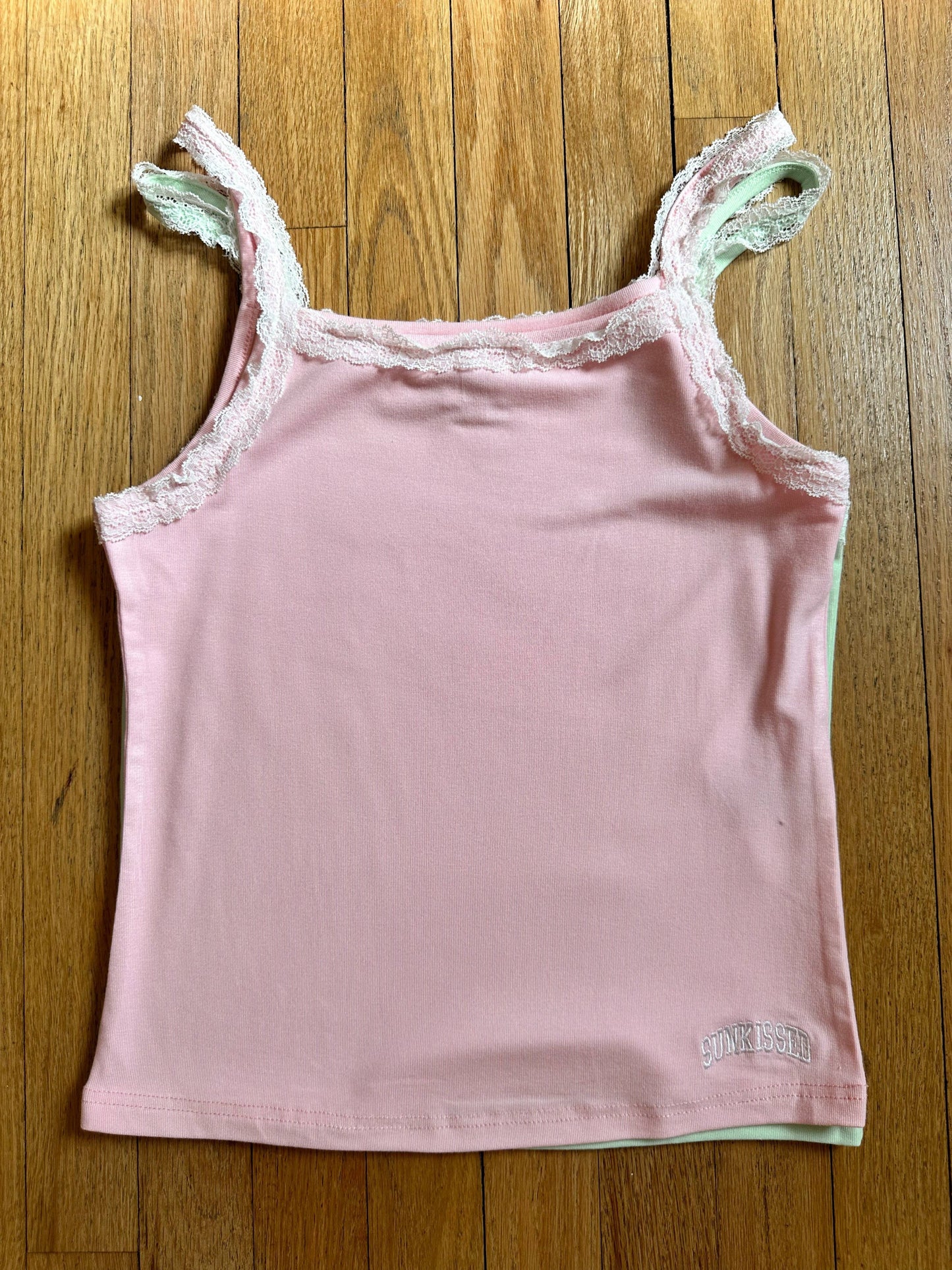Sunkissed Coconut: Lace Cami Tanktop