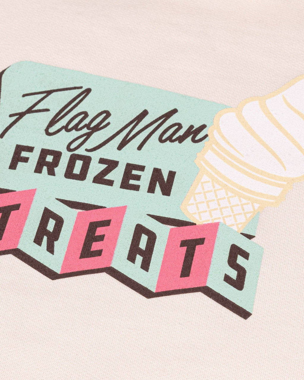 Baseballism: Flag Man Ice Cream Sundae Hoodie (Vanilla) - Youth