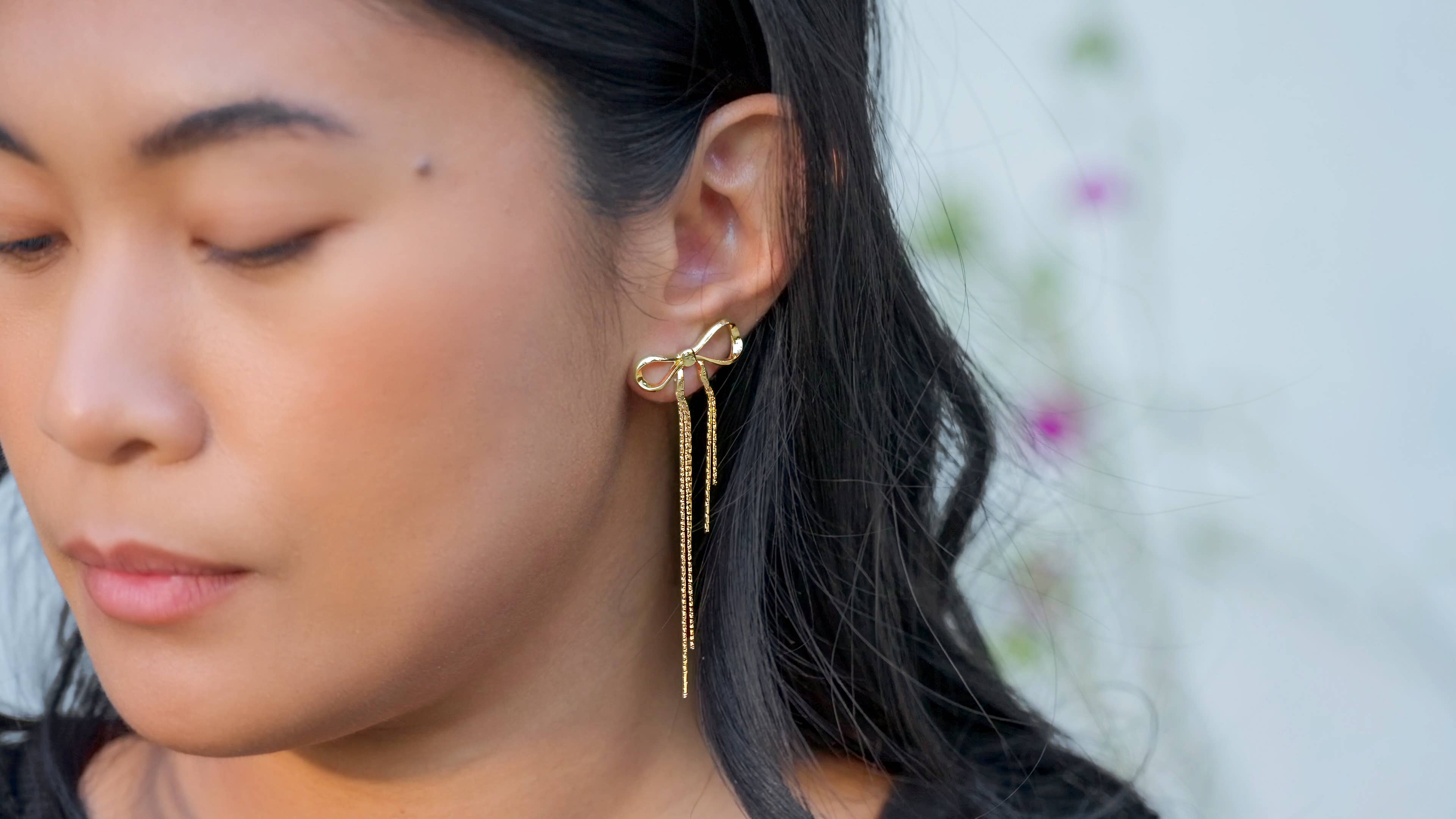 Peter and June Disco Bow Stud Earrings