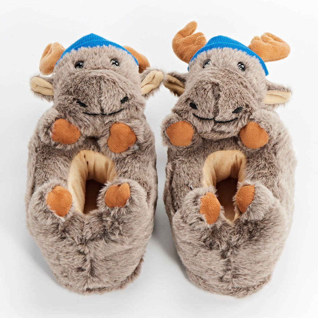 Oooh Yeah: Kid's Dash the Moose Non-Slip Slippers