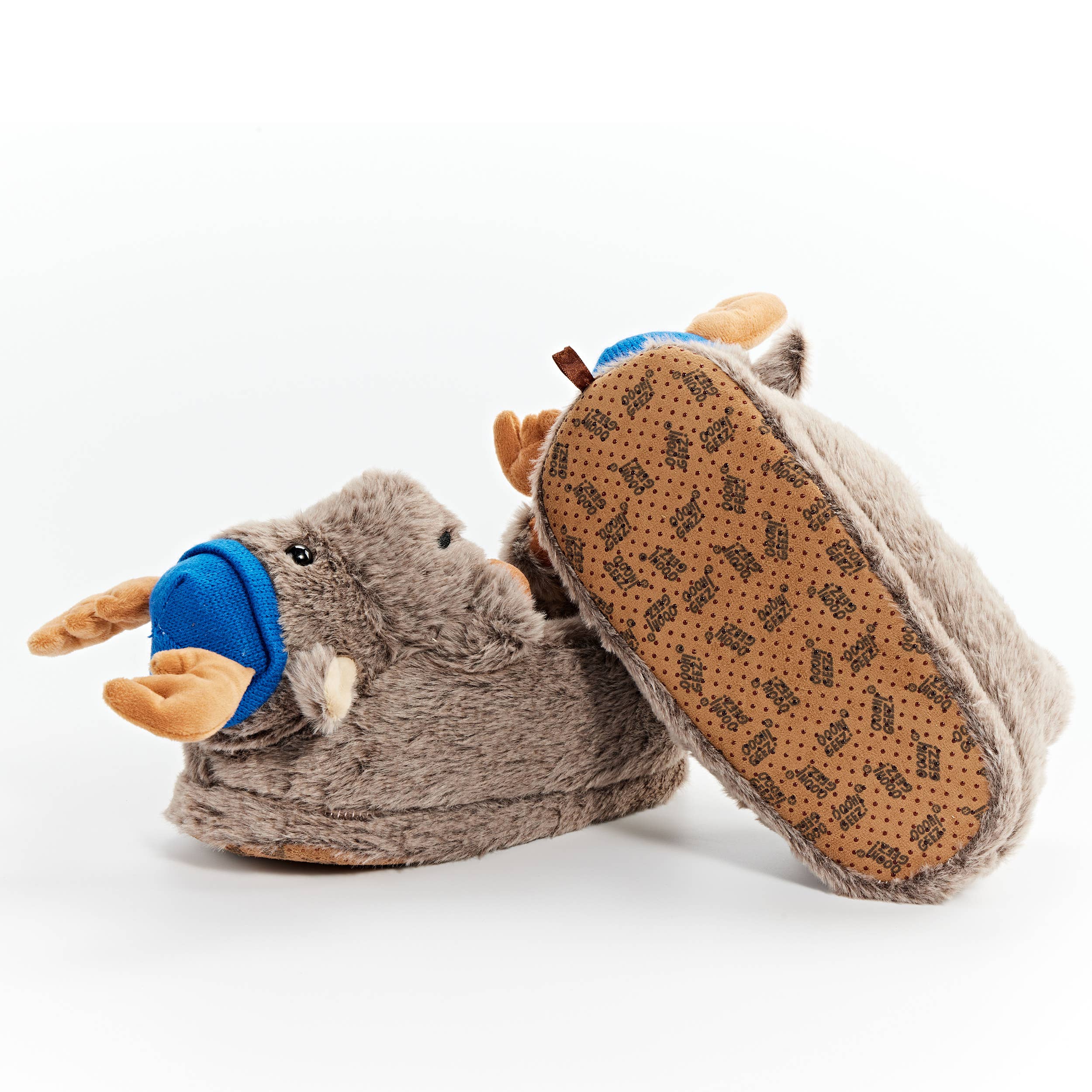 Oooh Yeah: Kid's Dash the Moose Non-Slip Slippers