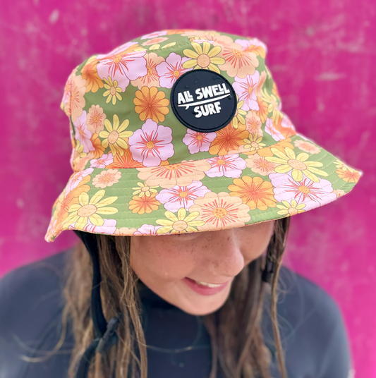 All Swell Surf: Retro Bloom Surf Hat