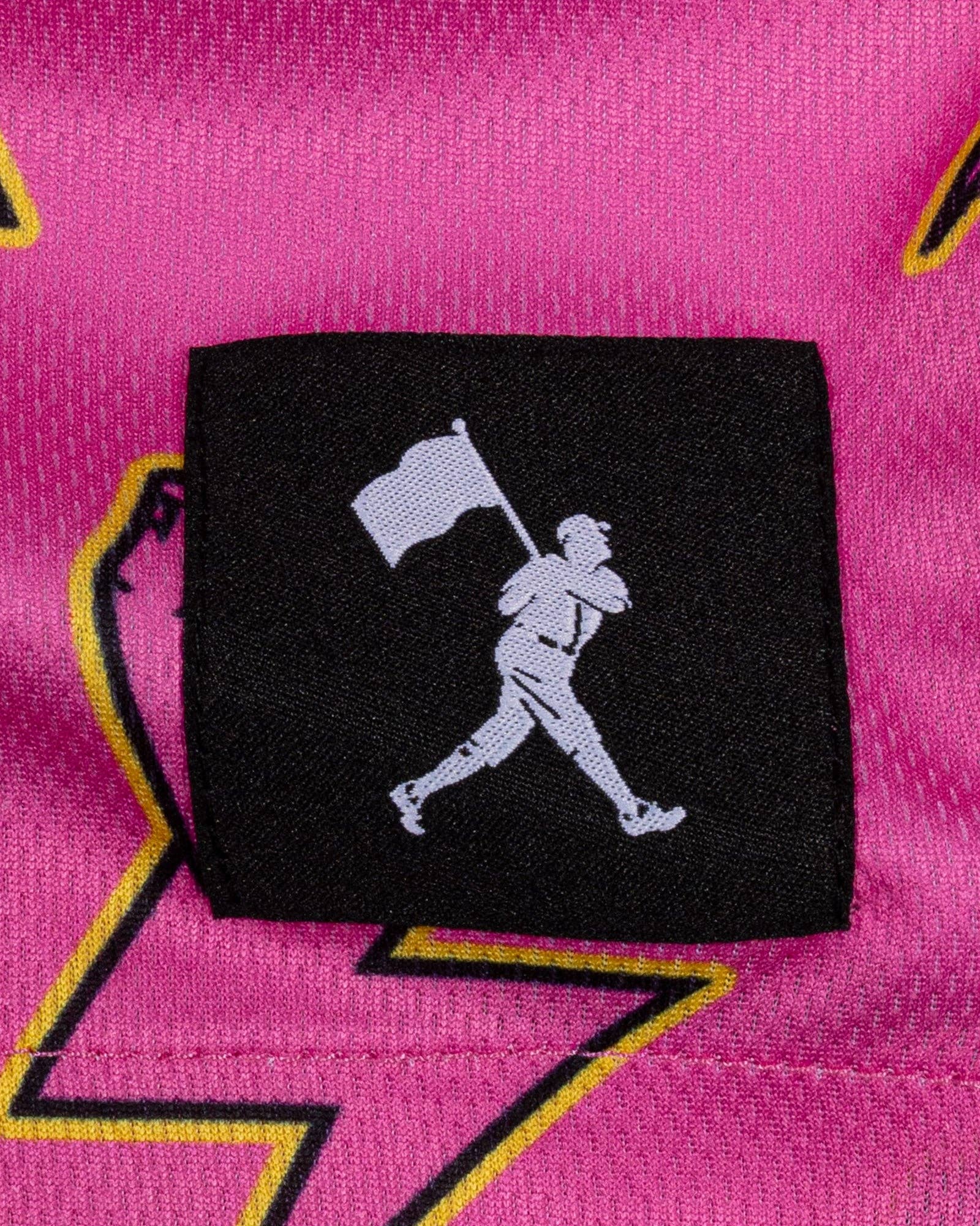 Baseballism: Electric Arms Diamond Air Mesh Shorts (Pink) - Youth