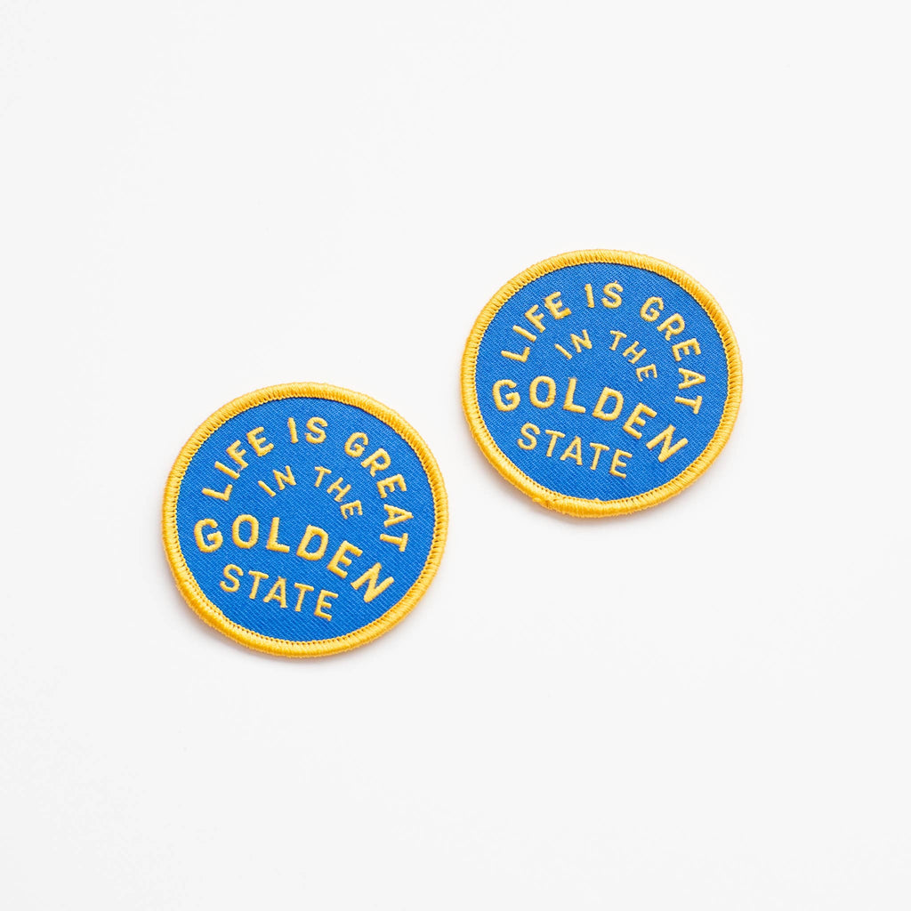 Union Made: Golden State Embroidered Iron on Patch - California