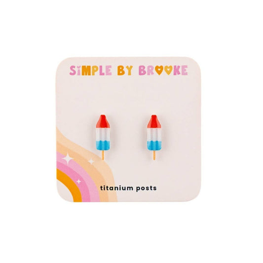 Simple By Brooke: Rocket Pop Popsicle Earrings