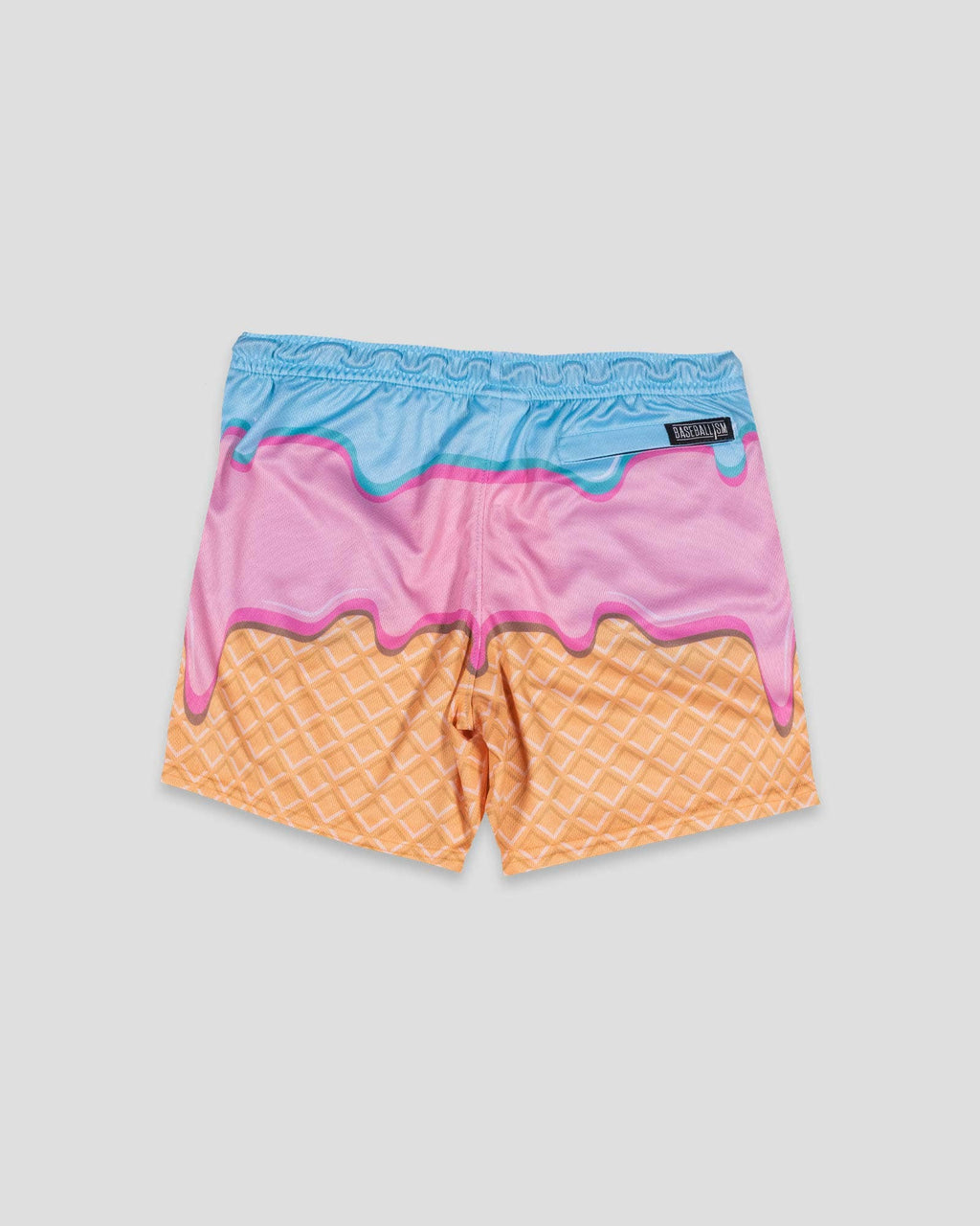 Baseballism: Flag Man Ice Cream Sundae Air Mesh Shorts - Youth