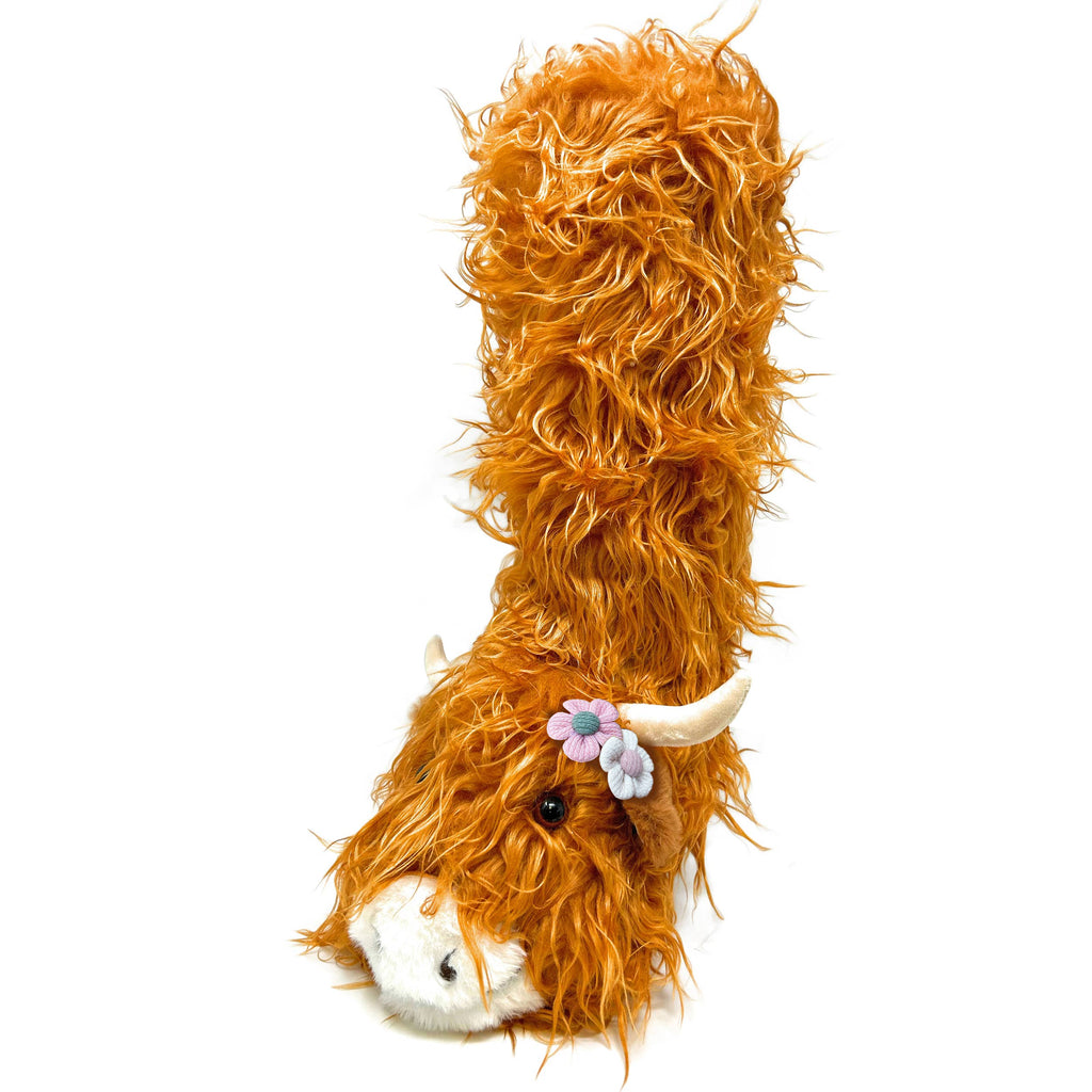 Oooh Yeah: Kid's Highland Cattle Non-Slip Slipper Socks