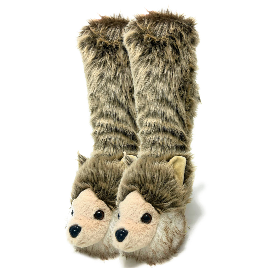 Oooh Yeah: Kid's Wolf Pack Non-Slip Slipper Socks