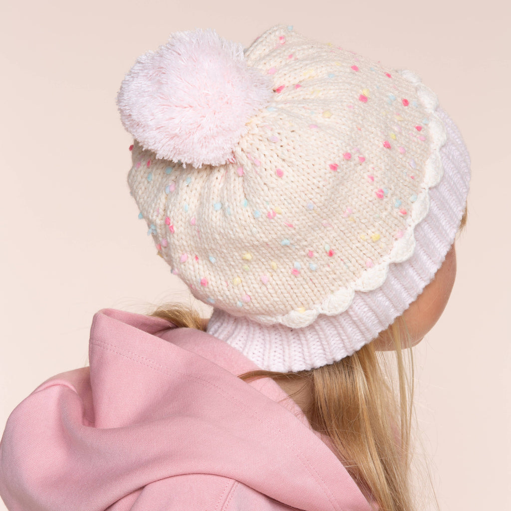 Peppercorn Kids: Knit Cupcake Beanie - Pastel Pink