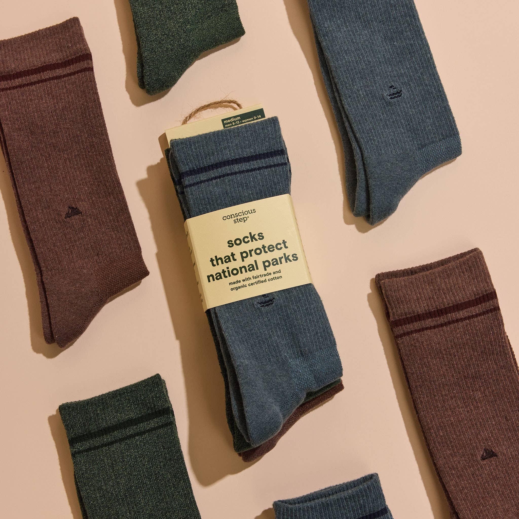 Conscious Step: Comfort Crew Socks that Protect National Parks