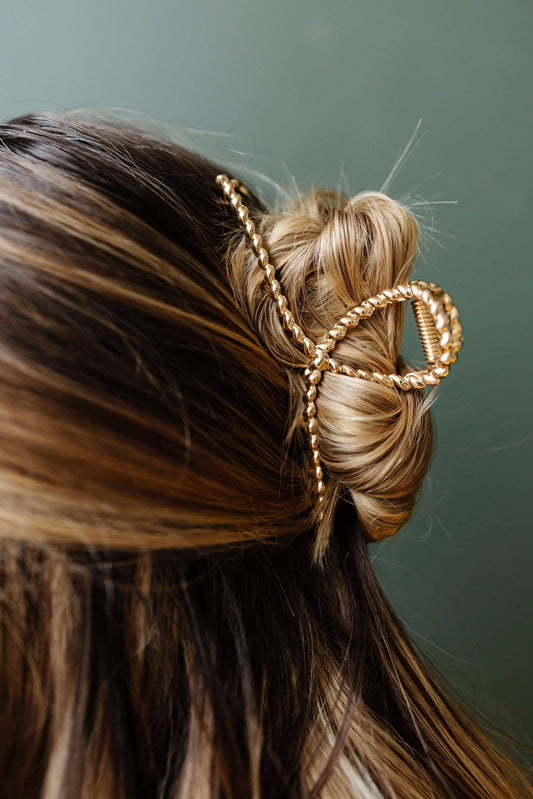 Shop ANDI:  Twisted Gold Claw Clip