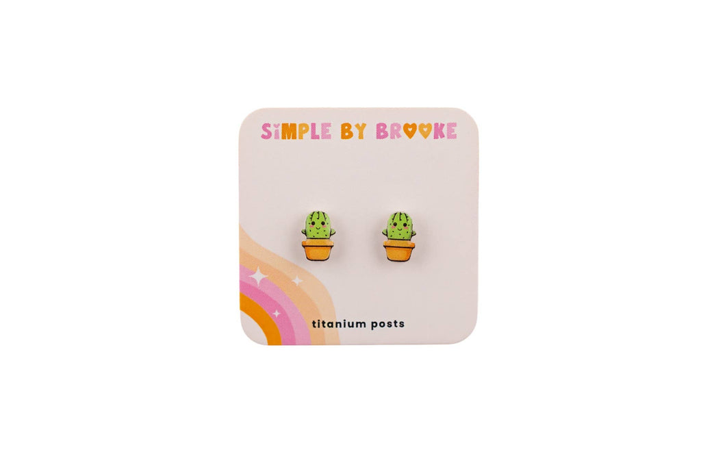 Simple By Brooke: Cactus Earrings
