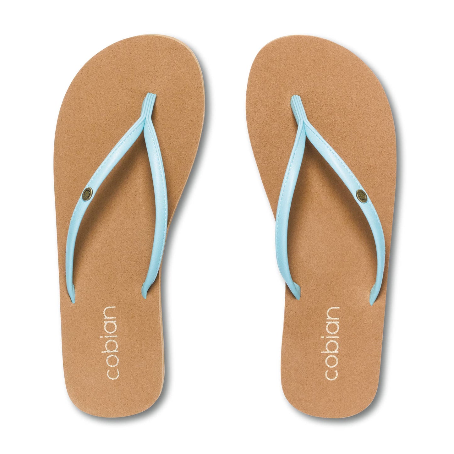 Cobian: Women's Nias Bounce Blue Casual Flip Flop Sandal with Arch Support