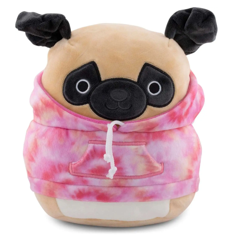 Squishmallow: Plush 8" Prince the Pug in Hoodie