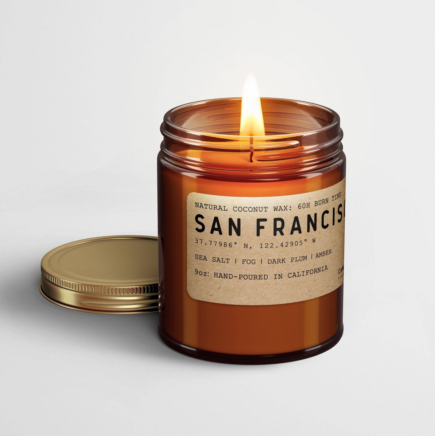 Candlefy: San Francisco Candle (Sea Salt, Fog, and Dark Musk)