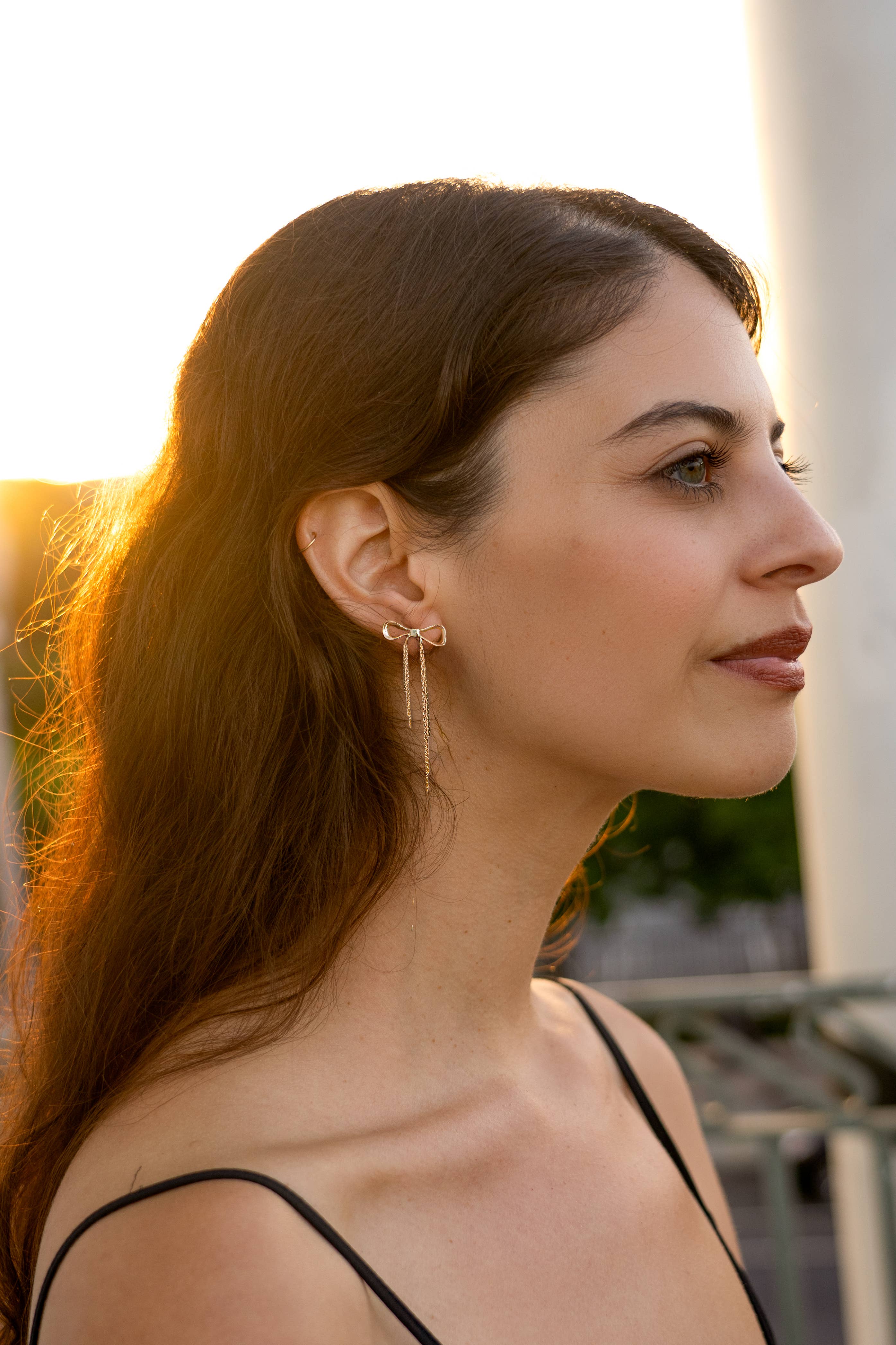 Peter and June Disco Bow Stud Earrings