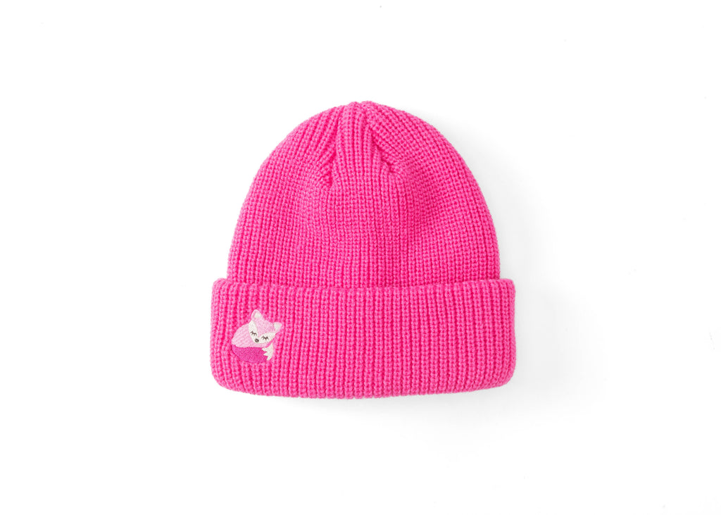 Peppercorn Kids: Knit Fox Beanie – Pink