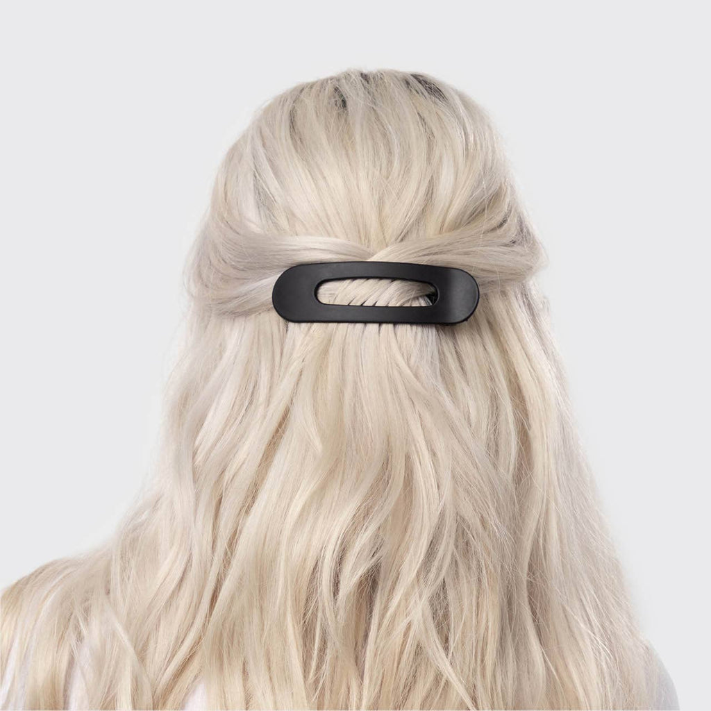 KITSCH: Flat Lay Claw Clip 2pc Flat - Black & Tort