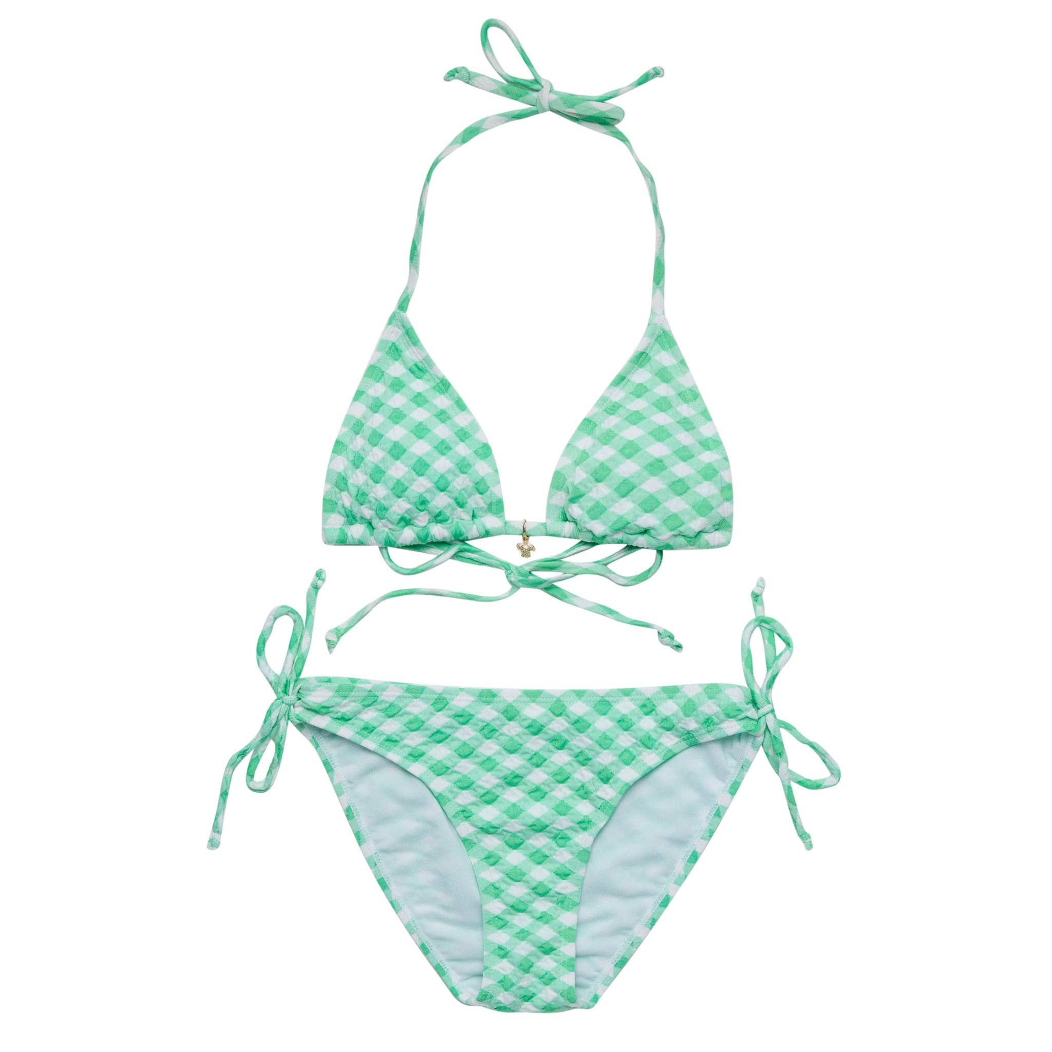 Snapper Rock Swimwear Juniors Triangle Bikini (Cool Mint Crush)