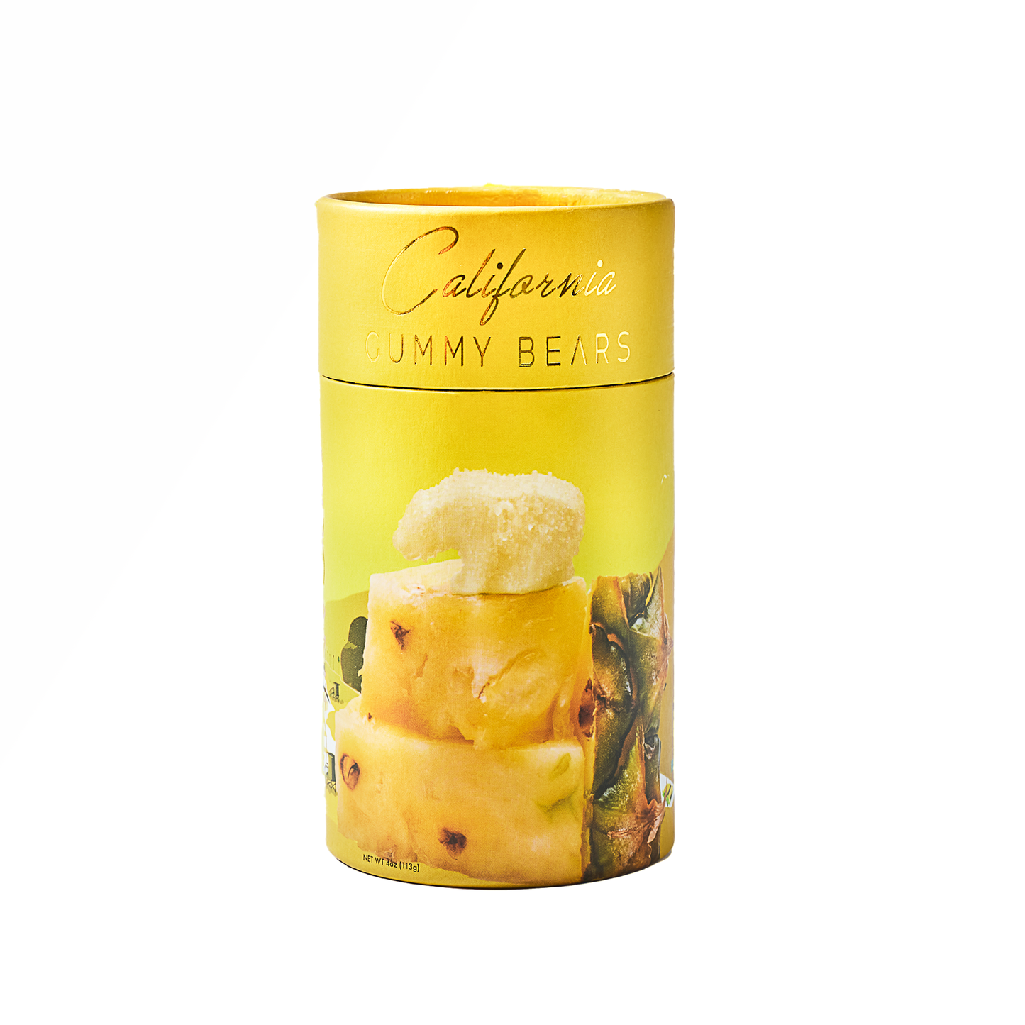 California Gummy Bears - Malibu Sour Pineapple organic gummy bears