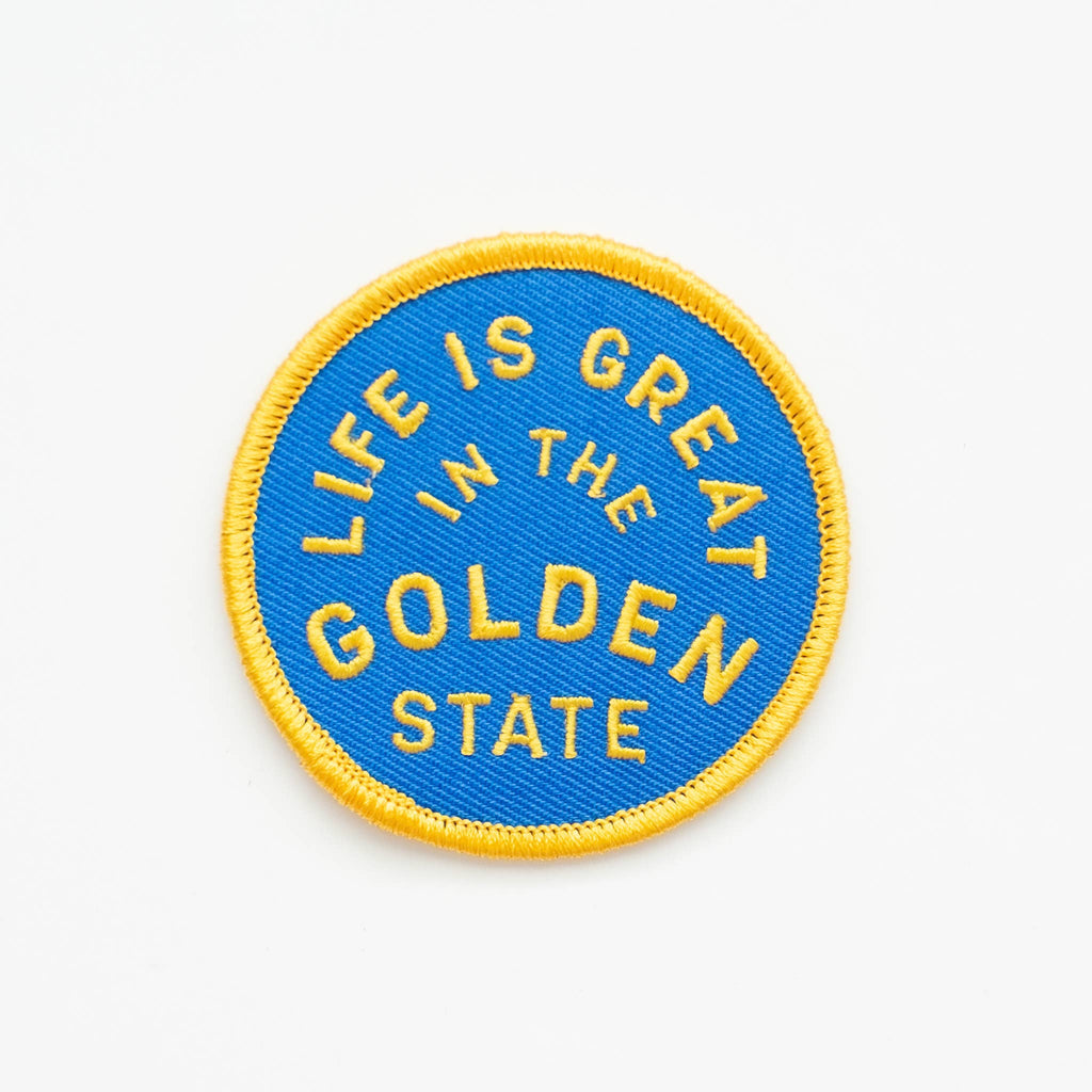 Union Made: Golden State Embroidered Iron on Patch - California