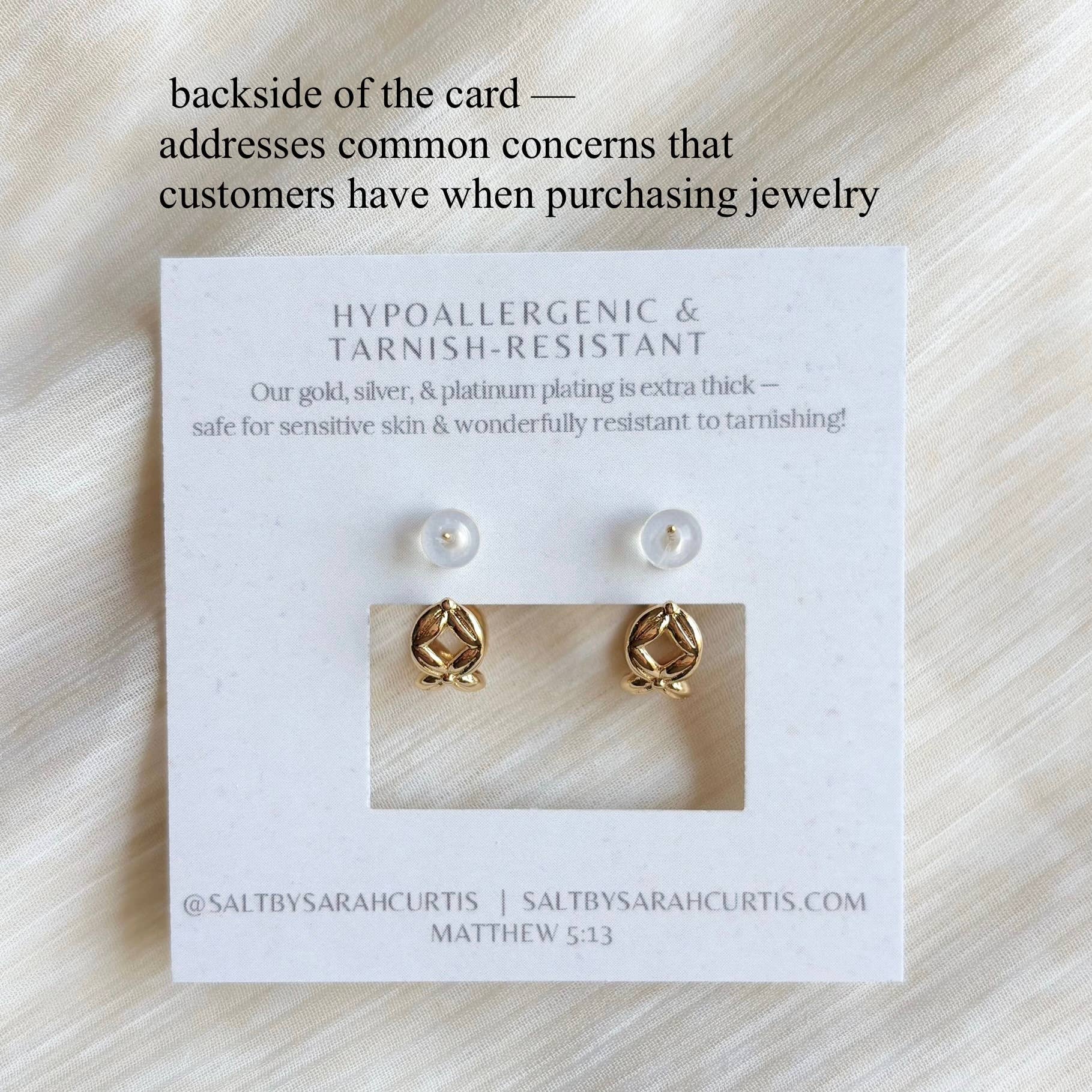 SALT by Sarah Curtis: Criss-Cross Hoop Earrings