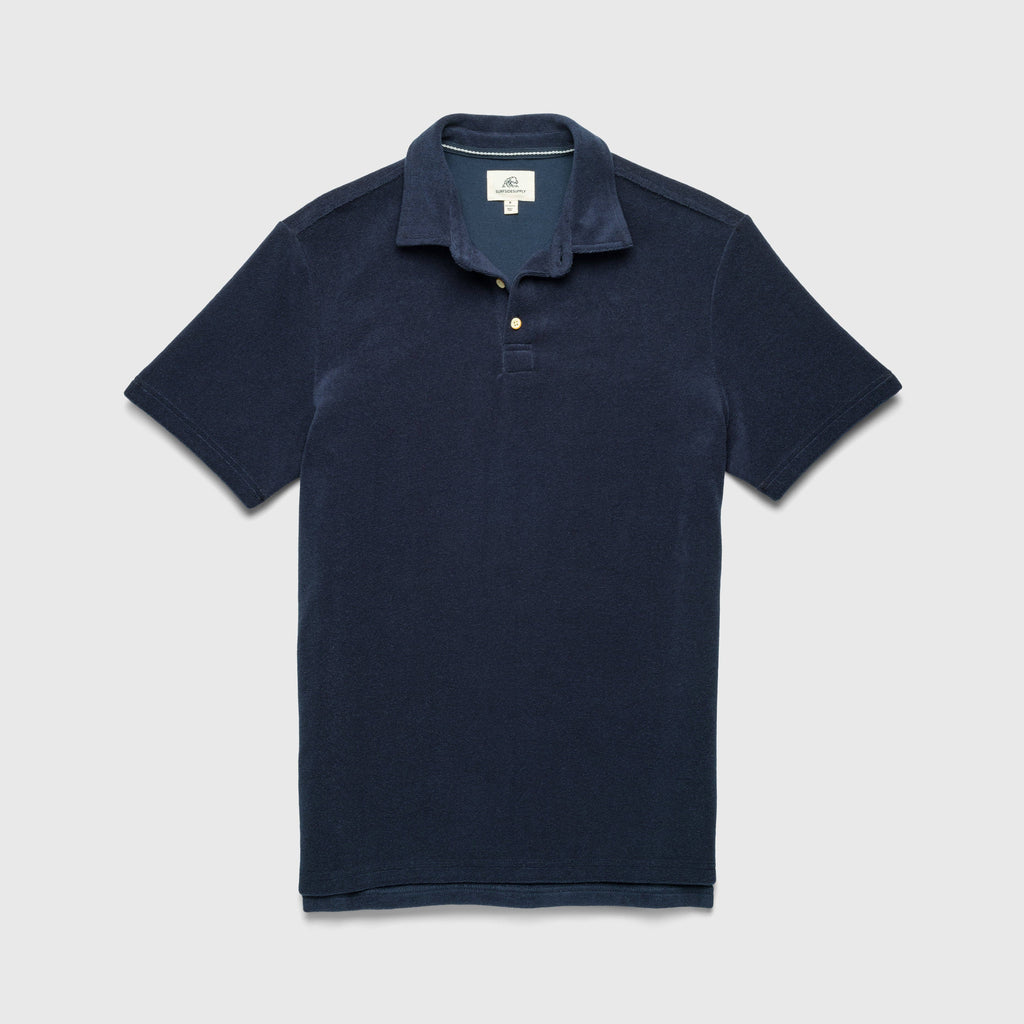 Surfside Supply: Ryan S/S Terry Polo - Navy Blazer