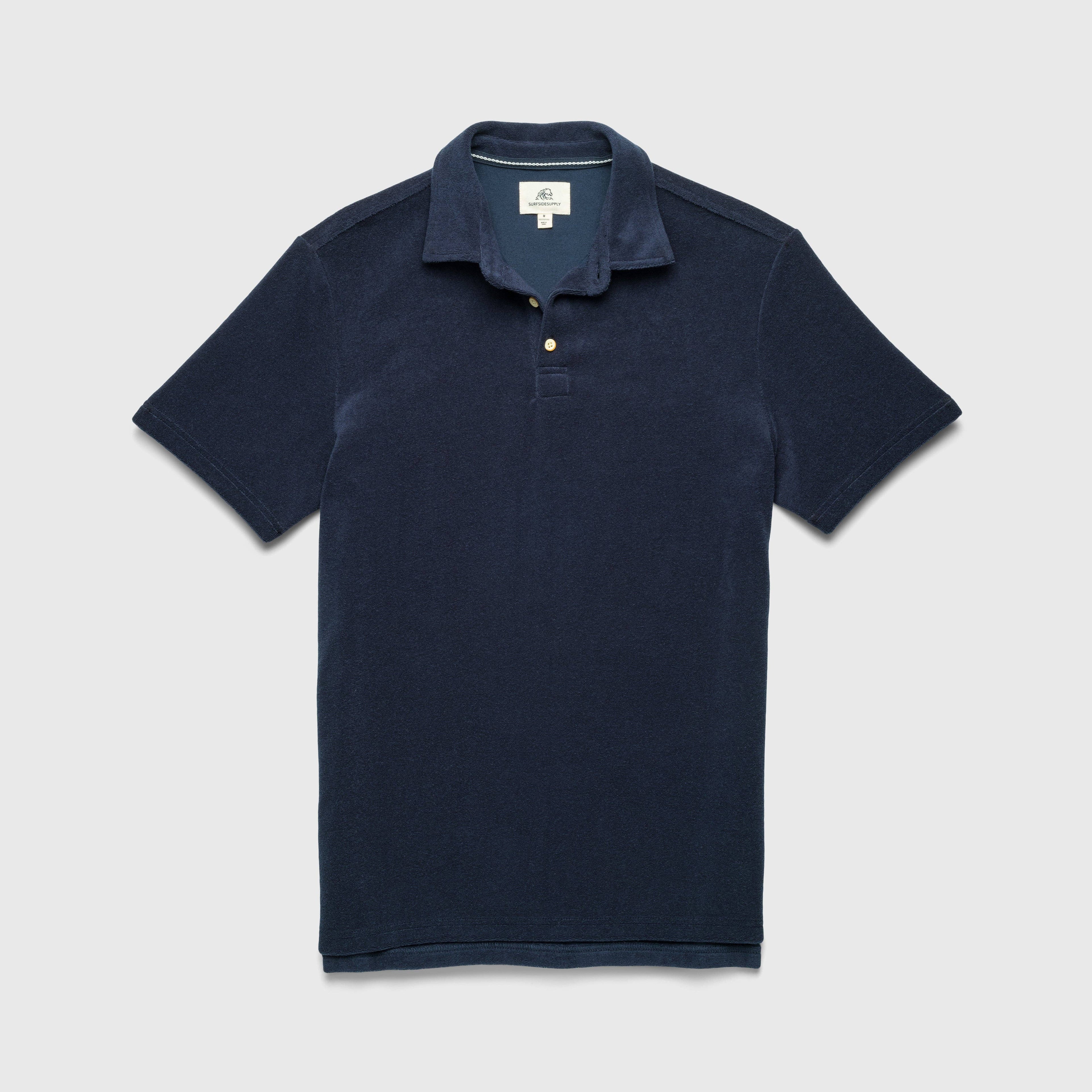 Surfside Supply: Ryan S/S Terry Polo - Navy Blazer