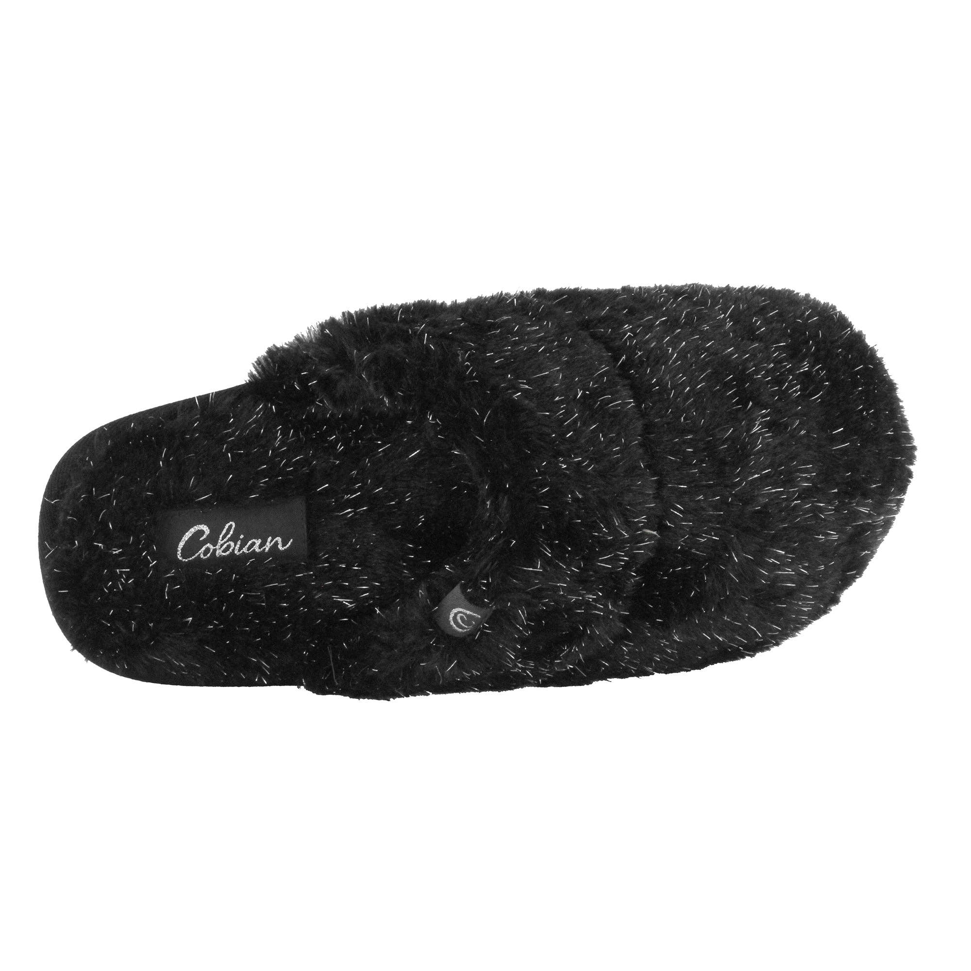 Cobian: Women's Minou Mule Warm and Fuzzy Slipper - Midnight
