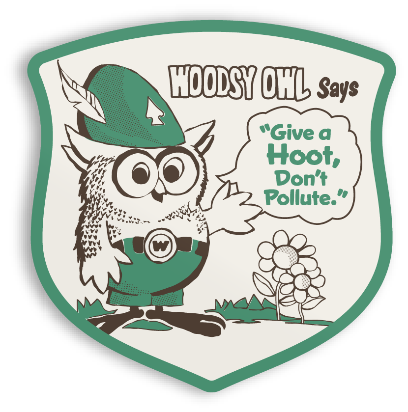 The Landmark Project: Woodsy Says Sticker
