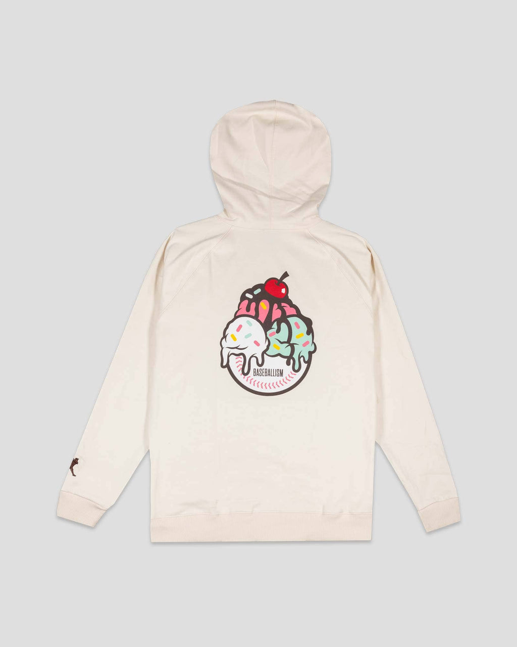 Baseballism: Flag Man Ice Cream Sundae Hoodie (Vanilla) - Youth