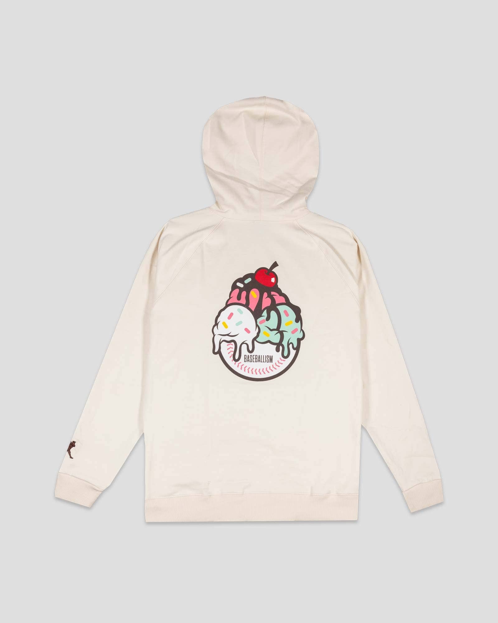 Baseballism: Flag Man Ice Cream Sundae Hoodie (Vanilla) - Youth