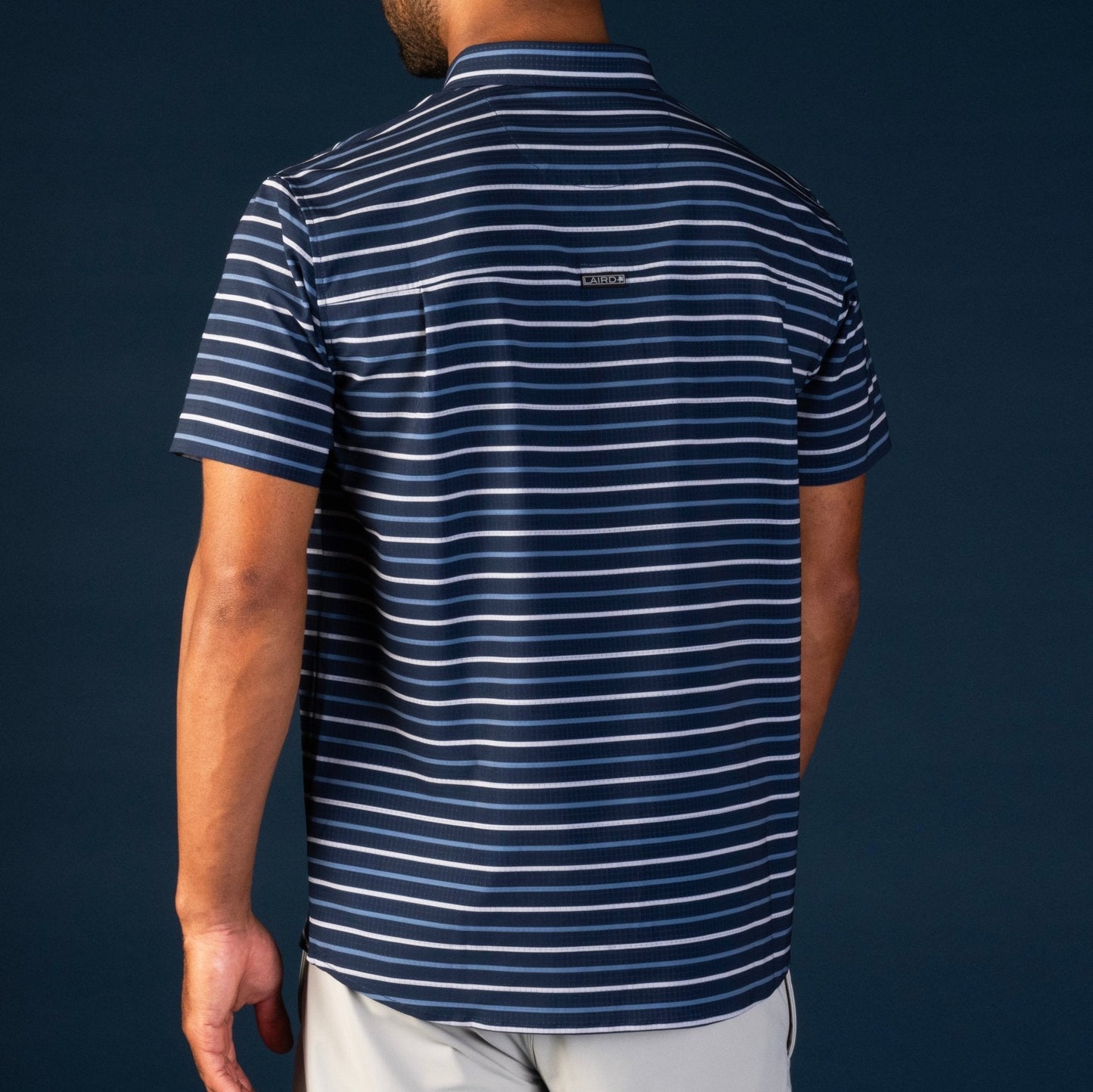 LAIRD: Men's Harbour Button Down Short Sleeve Shirt