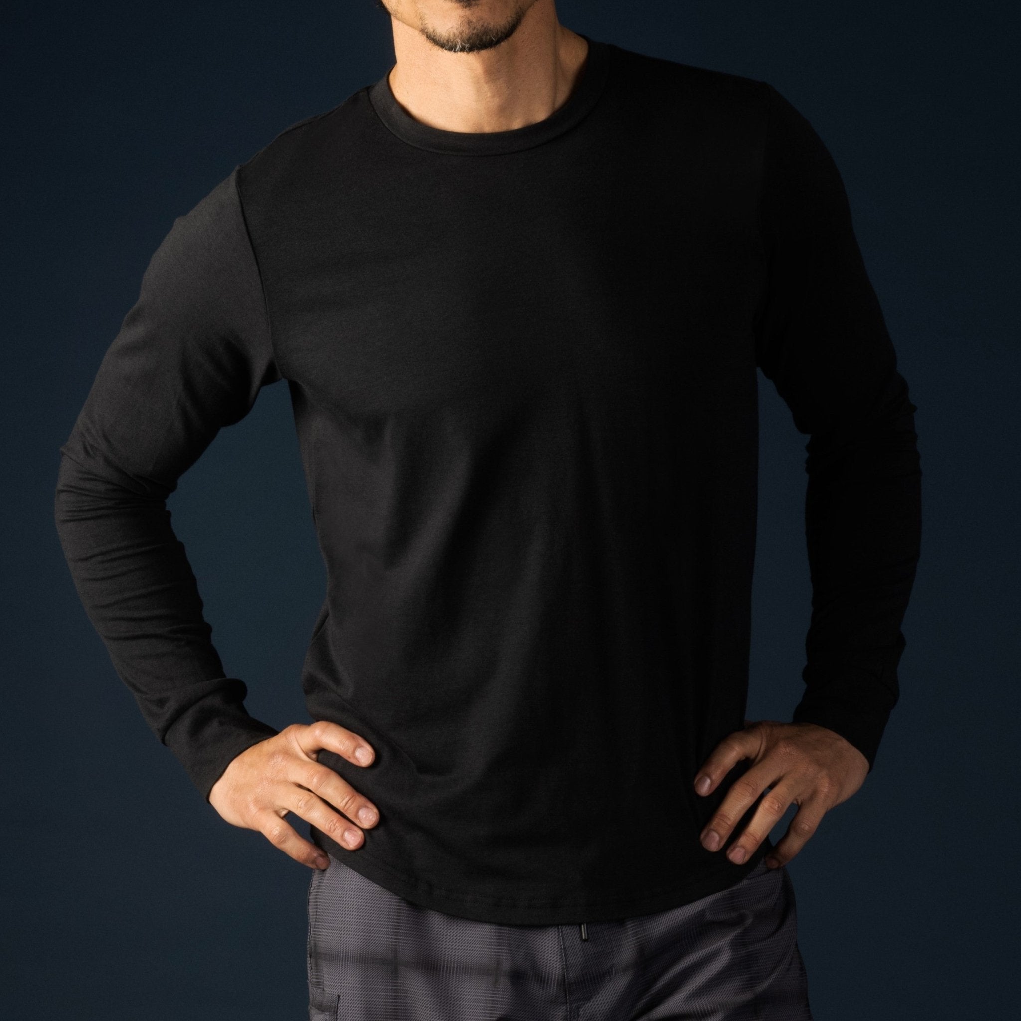 LAIRD Men's Quattro Cotton Blend Long Sleeve