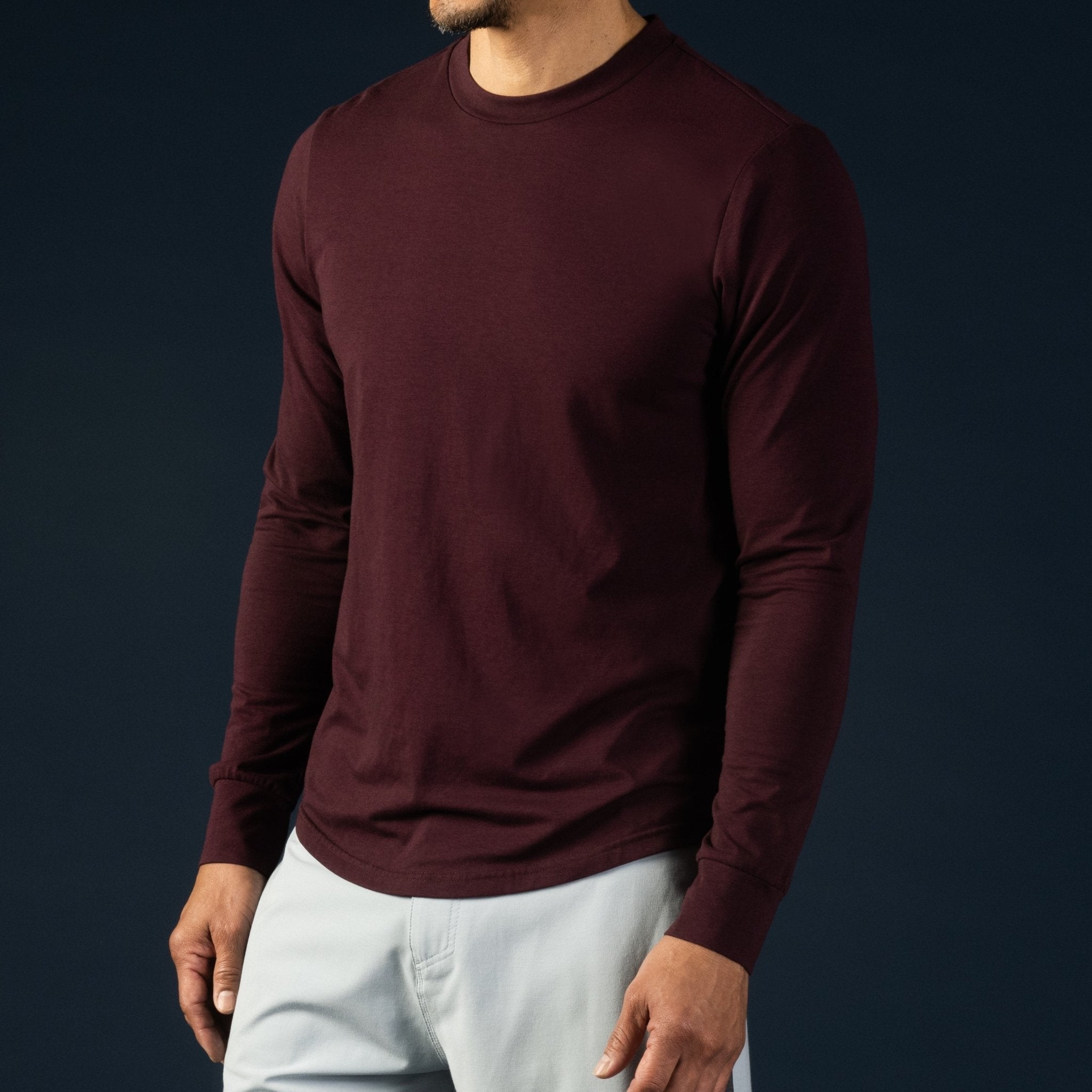 LAIRD Men's Quattro Cotton Blend Long Sleeve