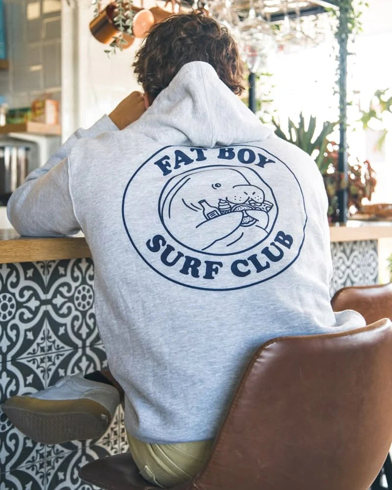 Fat Boy Surf Club: FBSC Premium Heavyweight Hoodie Grey