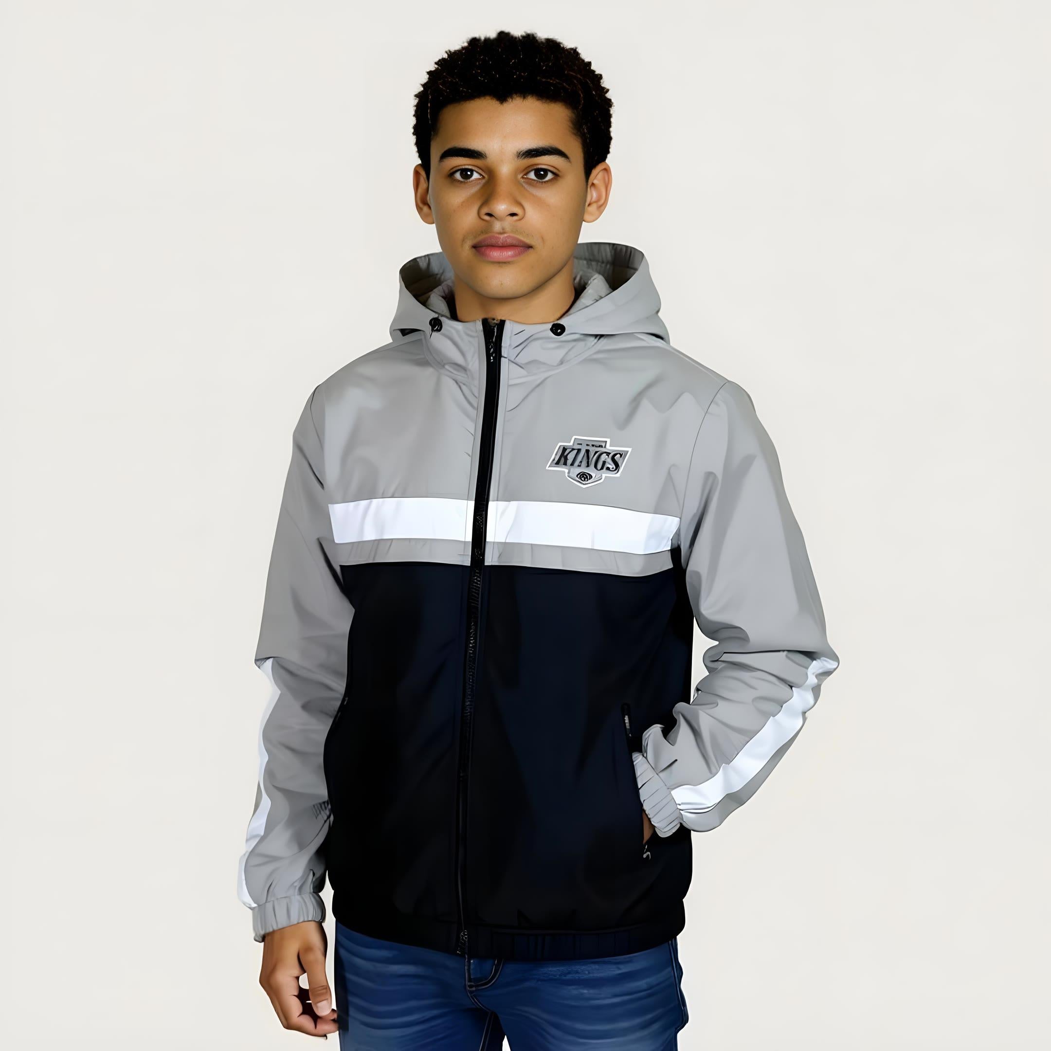 LA Kings: Youth Headliner Full-Zip Windbreaker